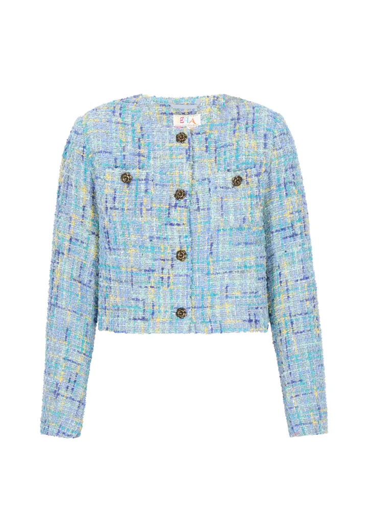IZIA Blazer aqua / azul cielo / amarillo