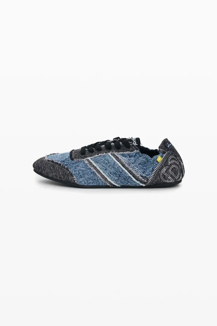 Desigual, Zapatillas denim, Mujer, Algodon, Azul, 36