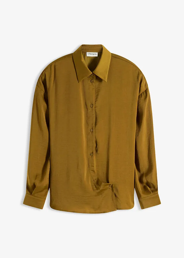 Blusa de satén fluido