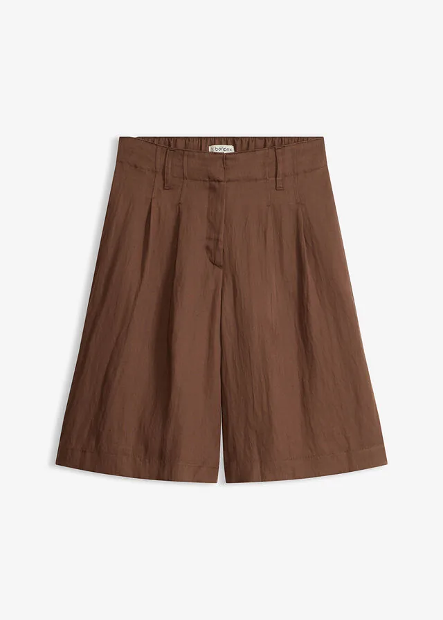 Bermudas de mezcla de viscosa suave
