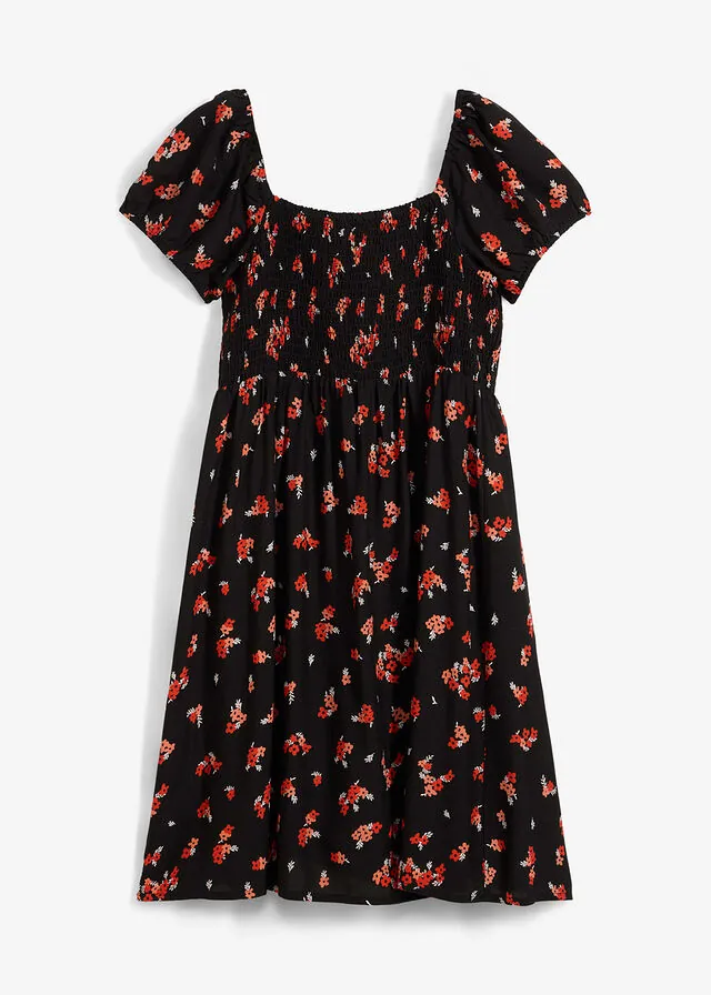Vestido corto de viscosa fluida