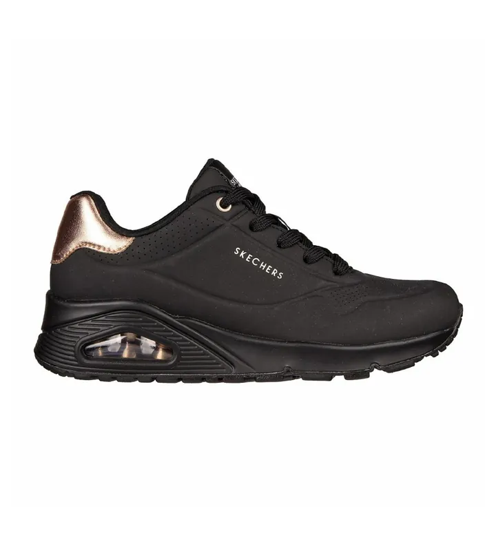 Skechers para mujer. 177094 Zapatillas UNO - Golden Air negro (36), Tela, 3 a 5cm, Cordones, Casual