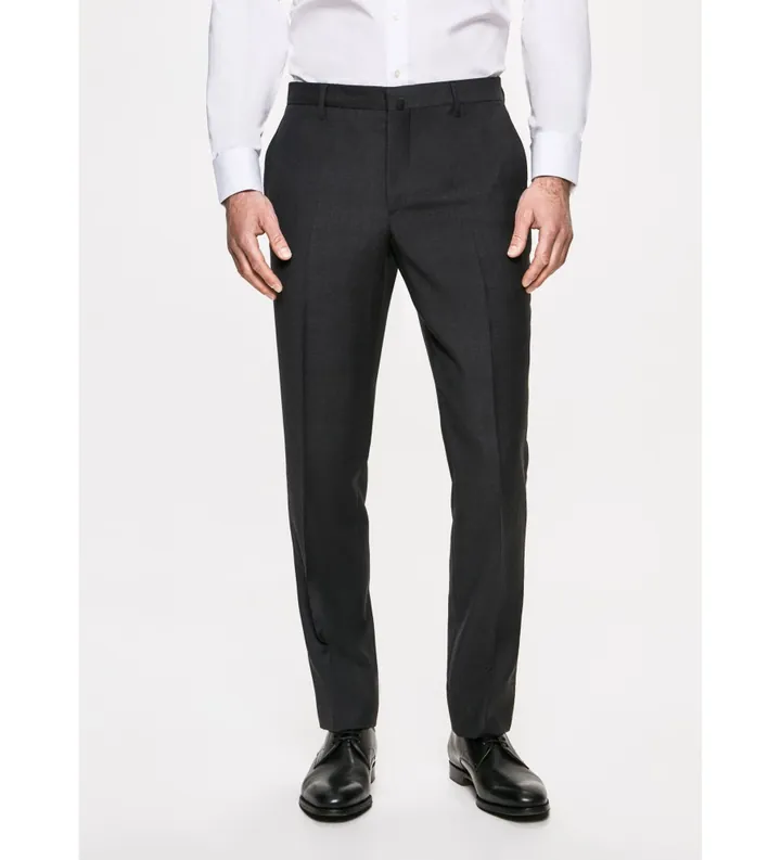 Hackett London para hombre. HM211176 Pantalón Lana Liso gris (32), Casual