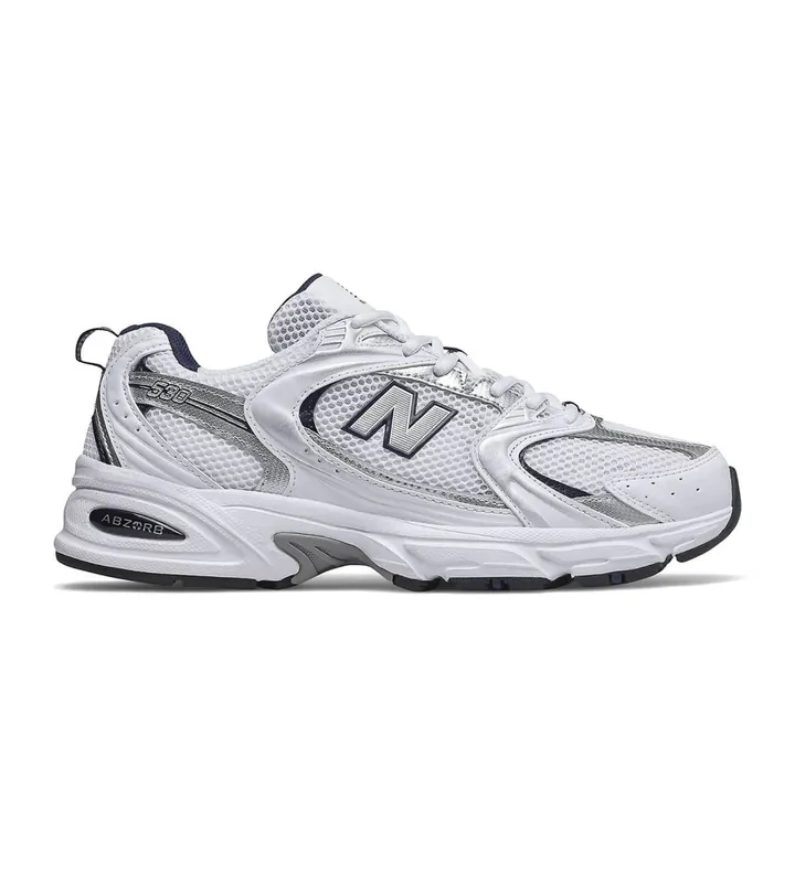 New Balance para mujer. MR530 Zapatillas 530 blanco/Blue (36), Plano, 1 a 3cm, Cordones