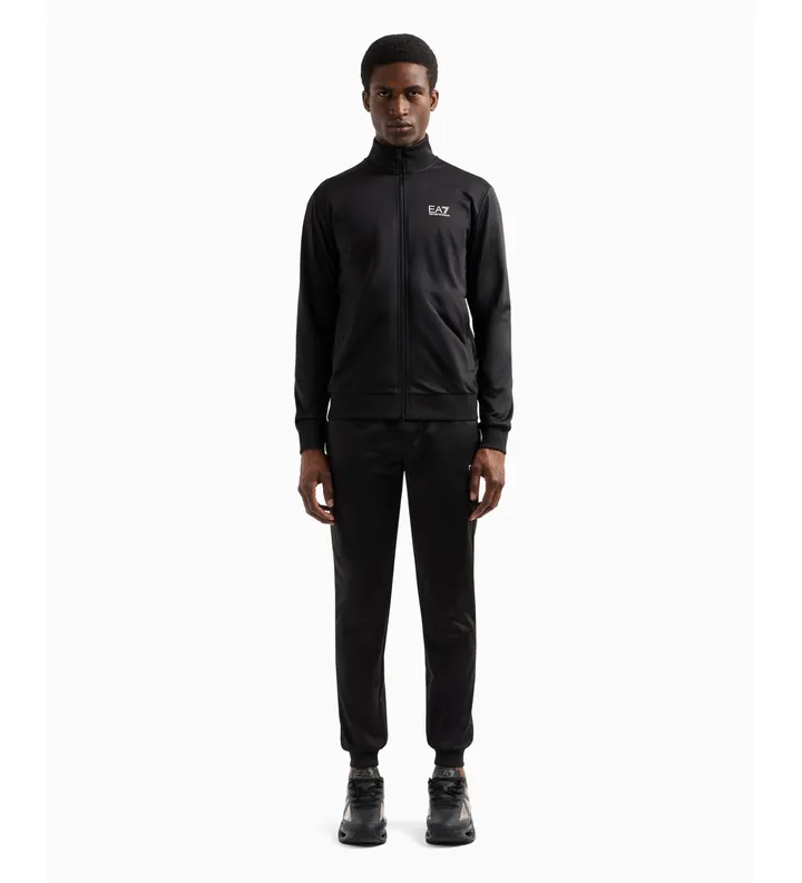 EA7 para hombre. 8NPV65_PJHCZ Chándal Core Identity negro (4XL), Casual, Deportivo, Multideporte, Poliéster, Manga larga