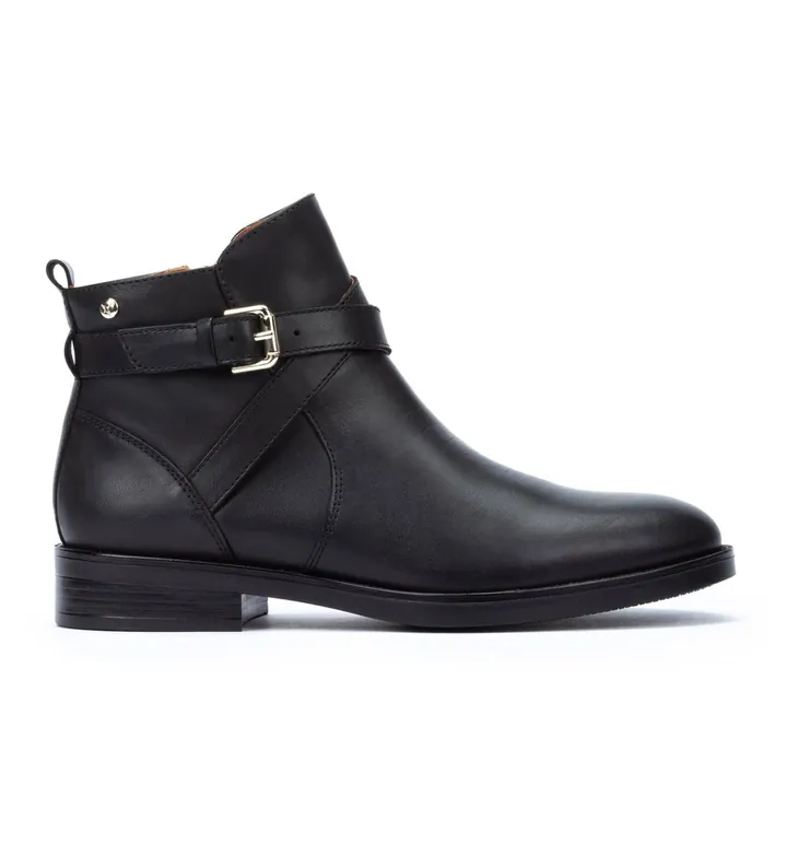 Pikolinos para mujer. W3C-8869 Botines de Piel Puertollano negro (35), Plano, Cremallera, Casual