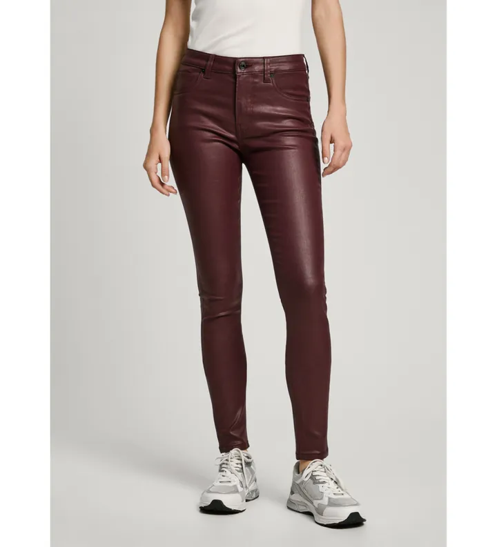Pepe Jeans para mujer. PL204728YH7 Jeans Skinny Mw granate (28/30), Casual, Denim, Modal, Sostenible