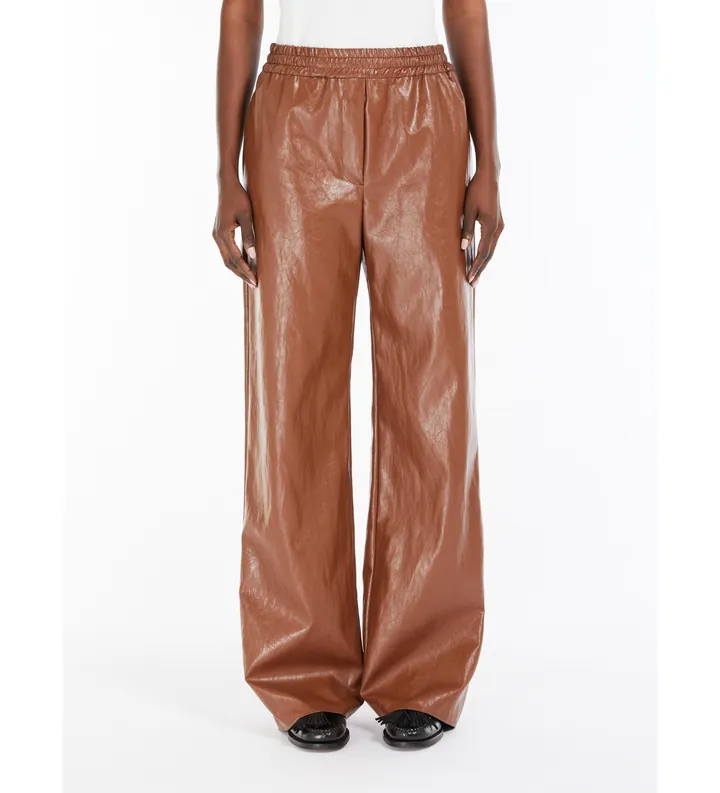 Weekend Max Mara para mujer. 2515131061600 Pantalón palazzo Plutonne marrón (38), Casual, Viscosa