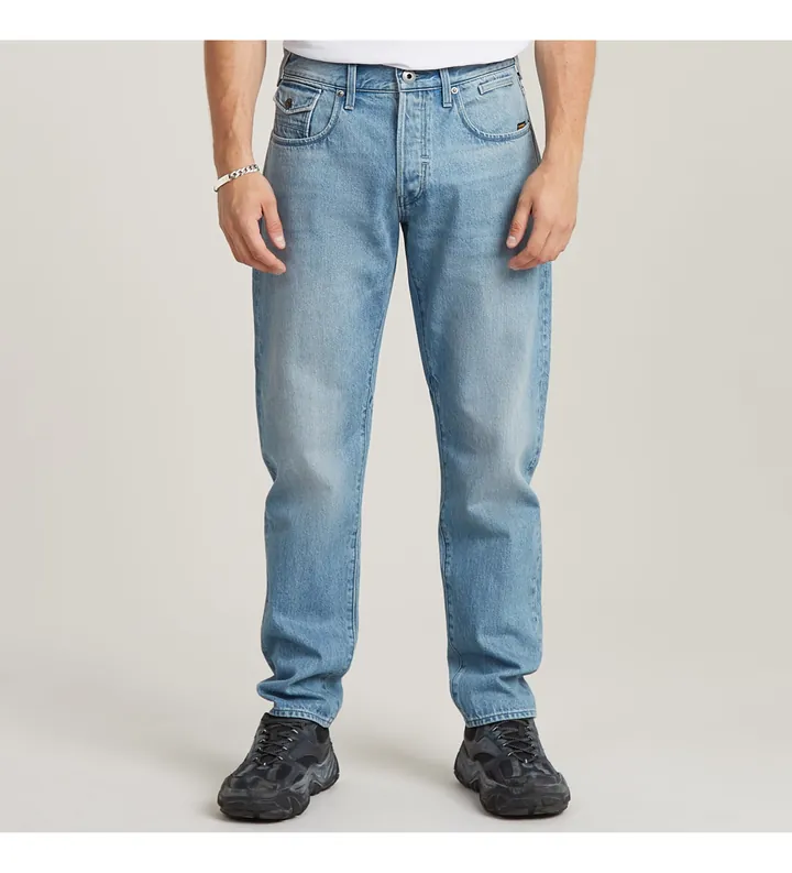 G-Star para hombre. D26141-D788-G872 Jeans Morry FWD 3D Regular Tapered azul (34/36), Casual, Algodón, Denim