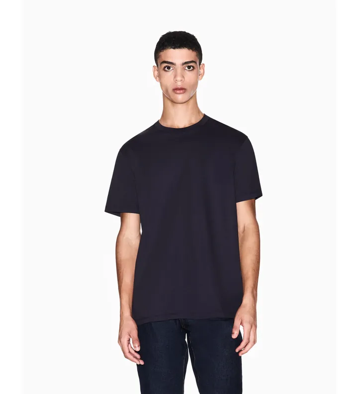 A|X Armani Exchange para hombre. XM001282AF10364UB101 Camiseta Lisa marino (L), Casual, Algodón, Manga corta