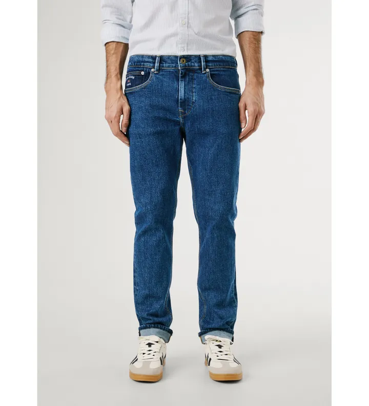Pepe Jeans para hombre. PM208411 Jeans Slim Hatch azul (28/30), Casual, Algodón, Denim