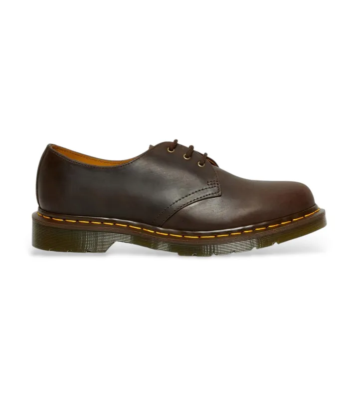 Dr Martens para hombre. 11838201 Zapatos de Piel 1461 Crazy Horse marrón (36), Plano, Cordones, Casual
