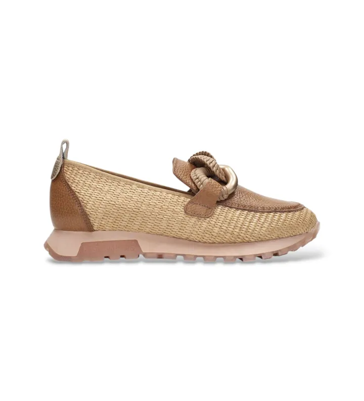 Hispanitas para mujer. RHV264834 Zapatillas Oregon marrón (37), Piel, Plano, Ninguno, Casual