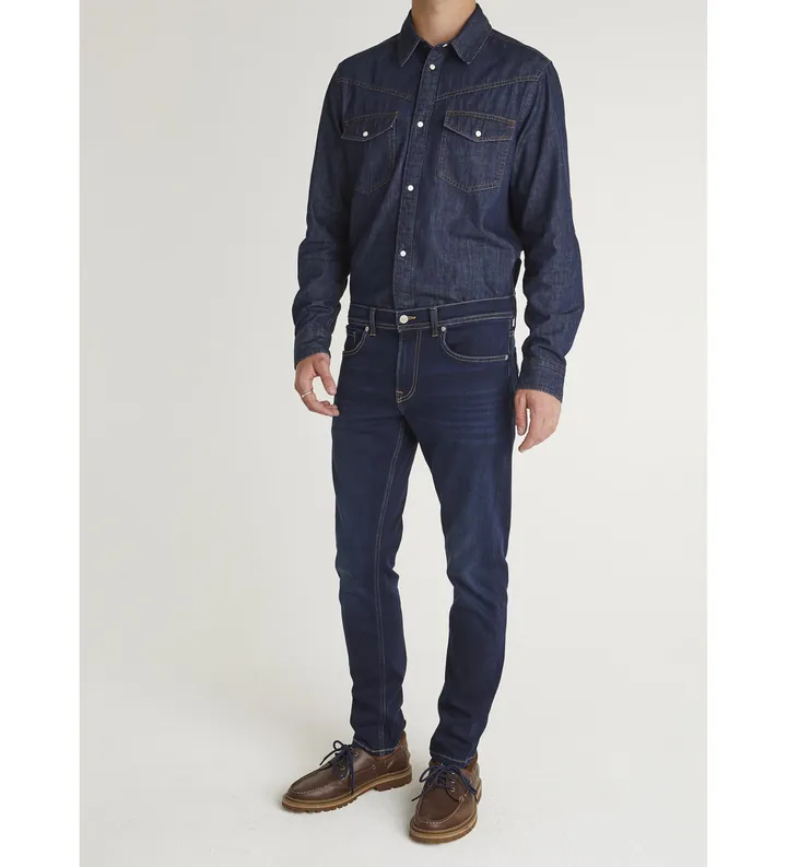 Pepe Jeans para hombre. PM20738986AG Jeans Slim Gymdigo Track azul (30/32), Casual, Algodón