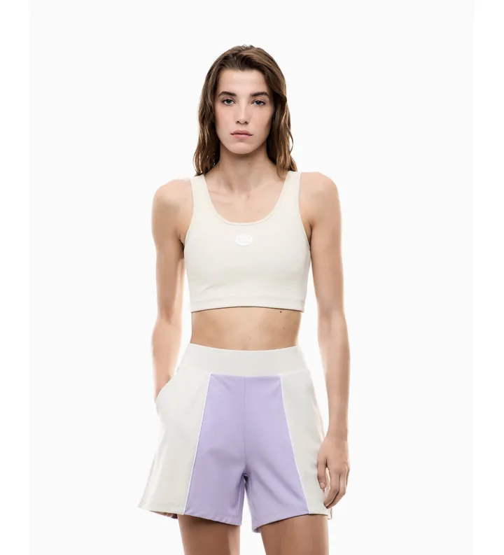EA7 para mujer. 7W000915_AF13289 Shorts Sporting Club lila (L), Casual, Deportivo, Viscosa