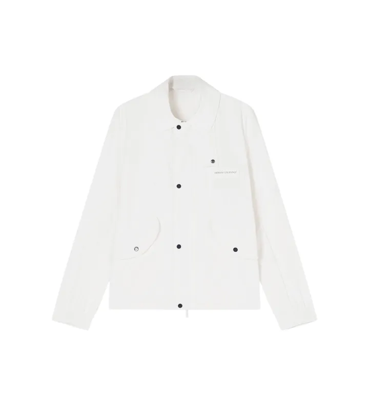 A|X Armani Exchange para hombre. XM002127AF22504U1074 Chaqueta Ultraligera blanco crema (L), Casual, Poliamida