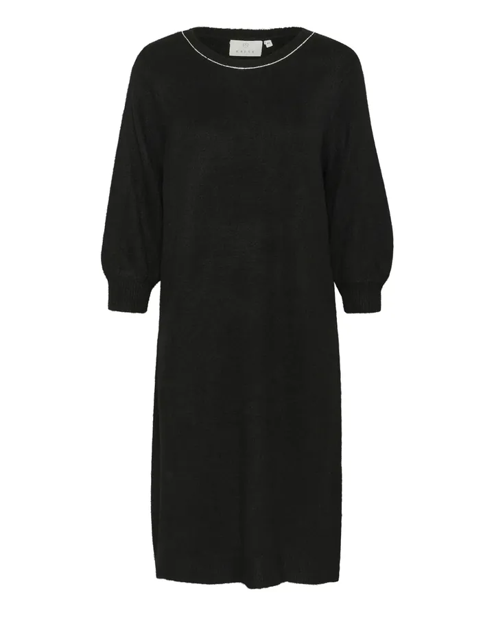 Kaffe Vestido de punto 'KA Meridith' negro / plata