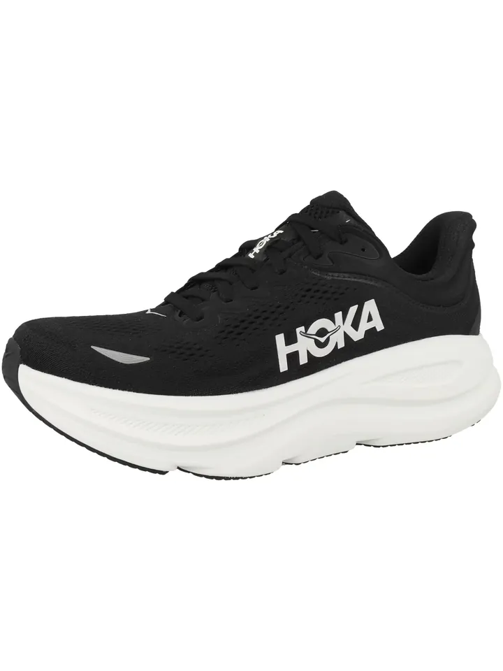 HOKA Zapatillas de running 'Bondi 9'  gris claro / negro / blanco