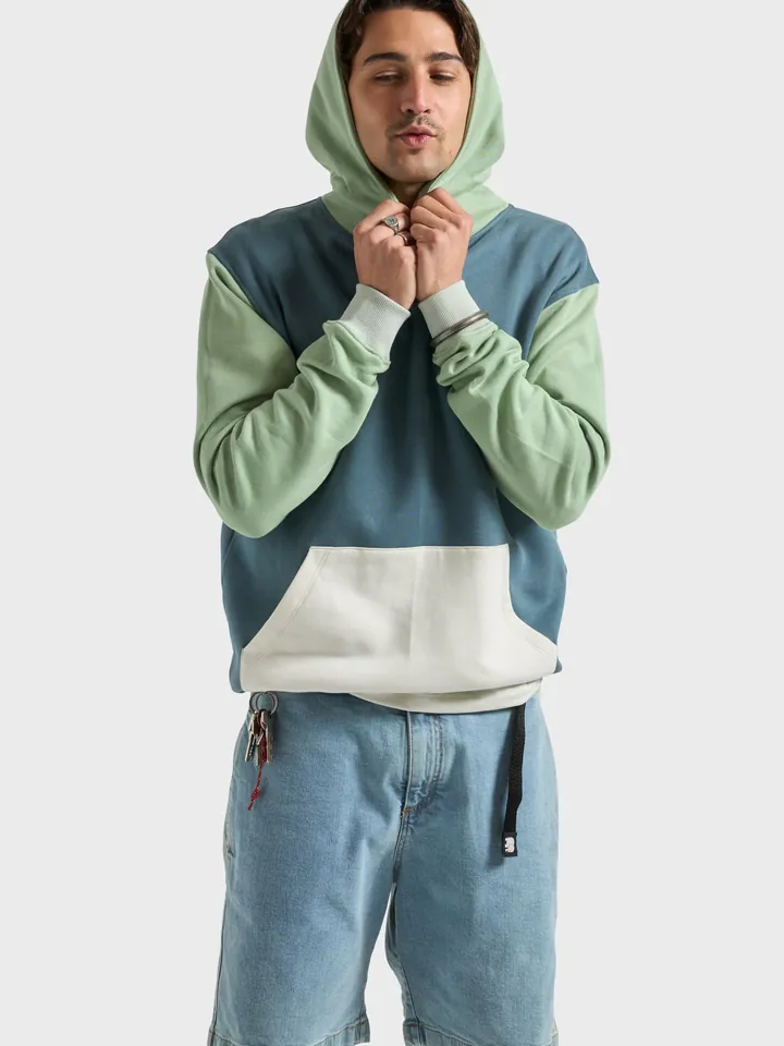 Trendsplant Sudadera ' COLOR BLOCK ' esmeralda