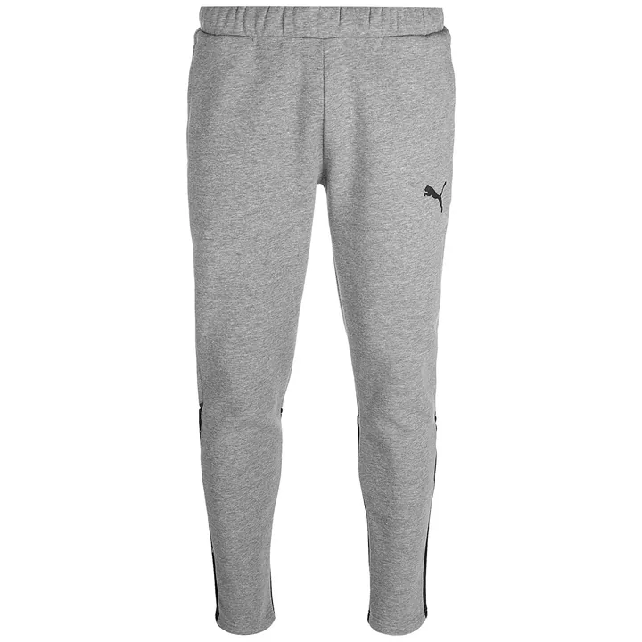 PUMA Pantalón deportivo 'Team Cup'  gris moteado / negro