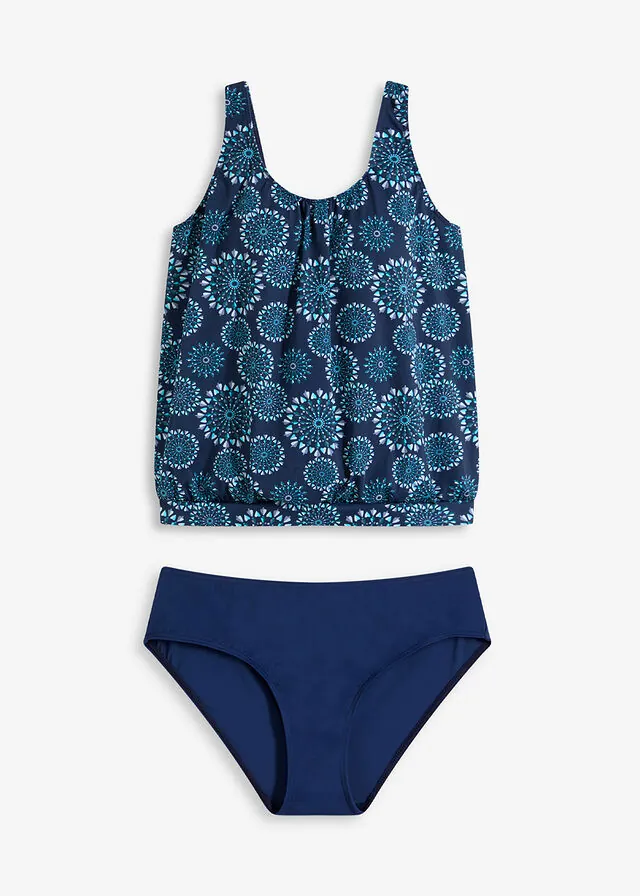 Tankini holgado con tirantes anchos (2 piezas)