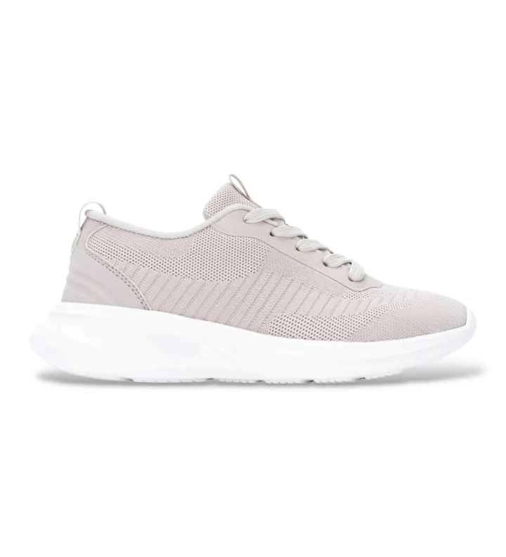 Refresh para mujer. 17605601-BEIGE Zapatillas 176056 beige (36), Plano, Cordones, Casual, Mesh