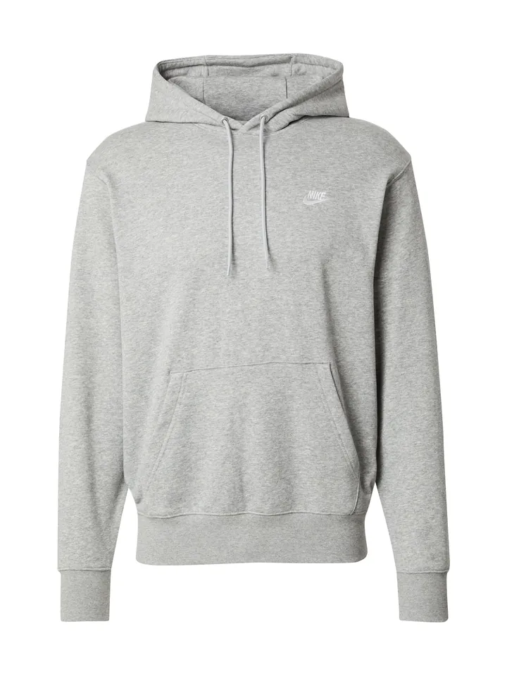 Nike Sportswear Sudadera 'Club Fleece' gris moteado / blanco
