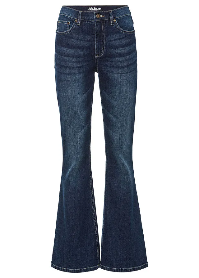Vaqueros flared high waist