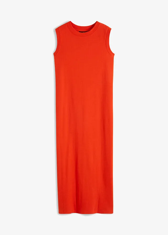 Vestido de punto de algodón con elástico
