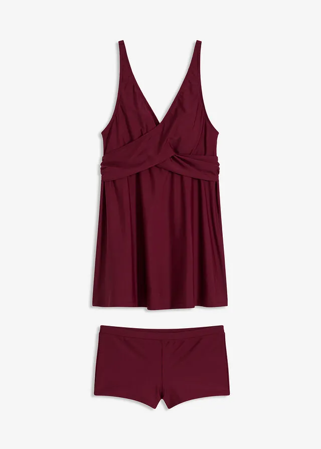 Tankini largo (2 piezas) con escote en V