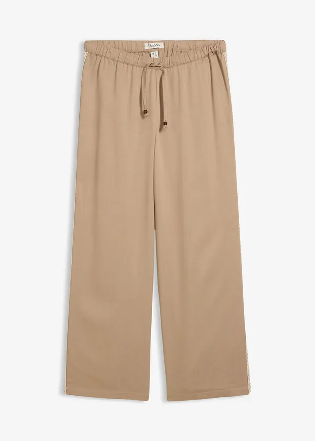 Pantalón holgado de viscosa fluida
