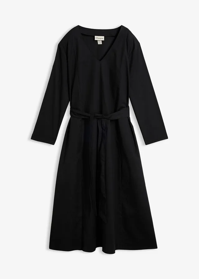 Vestido de algodón con corte en A