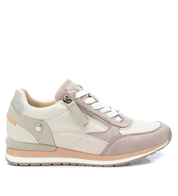 Refresh para mujer. 17150305-HIELO Zapatillas 171503 blanco roto (36), Plano, Cordones, Cremallera, Casual