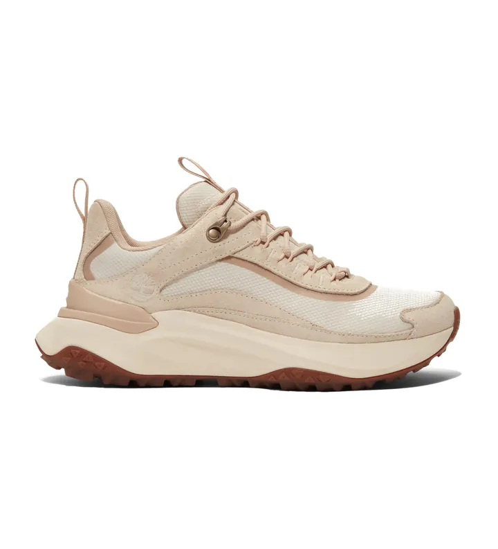 Timberland para mujer. TB0A2N4BEW21 Zapatillas de piel impermeables de caña baja con cordones Motion Access beige (36 W), Plano, Casual, Dep