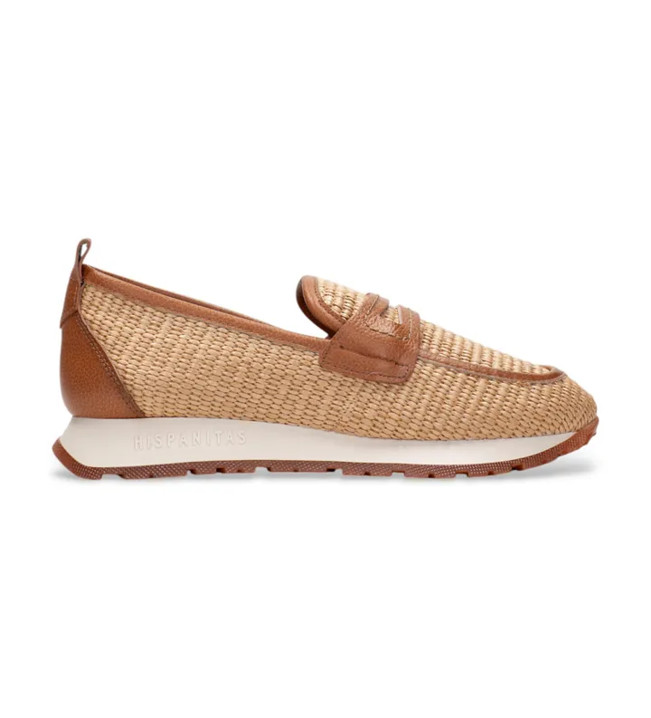 Hispanitas para mujer. RHV254043 Mocasines de Piel Kansas marrón (36), 3 a 5cm, Ninguno, Casual