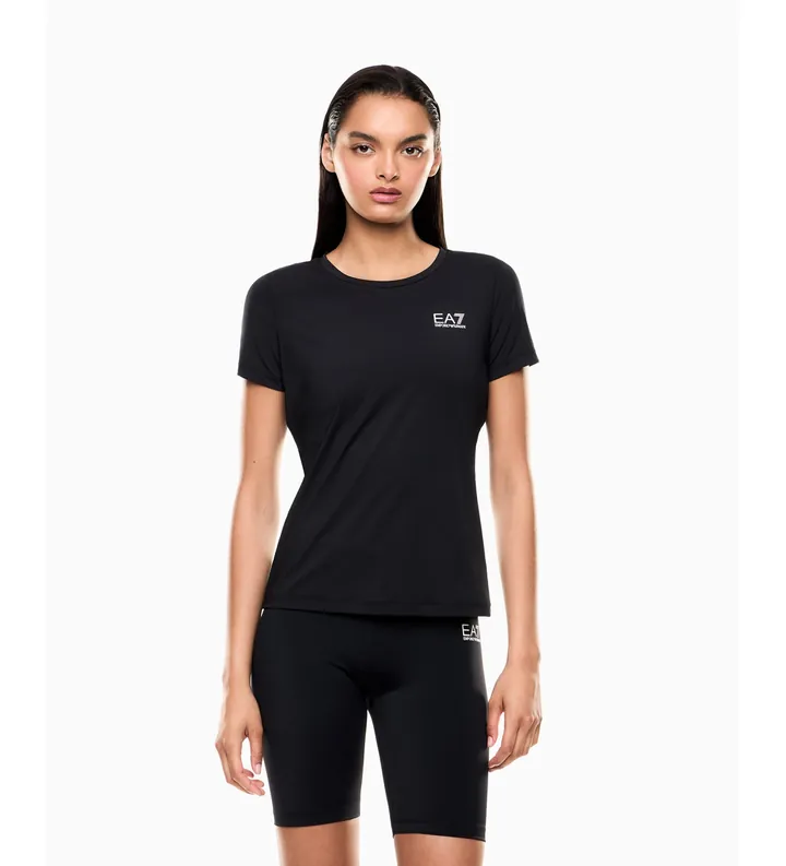 EA7 para mujer. 7W000795_AF18476 Camiseta Vigor7 Essential negro (3XL), Deportivo, Multideporte, Poliéster, Manga corta