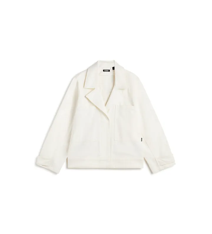 ECOALF para mujer. MCWGAJKSOIRA0174W24-000 Chaqueta Soira Blanco (L), Casual, Algodón, Sostenible