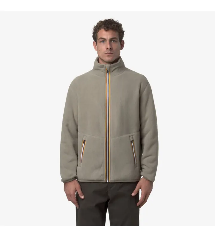 K-way para hombre. K3132PW Polar Pascal Sherpa Reversible verde (XXL), Casual, Poliéster