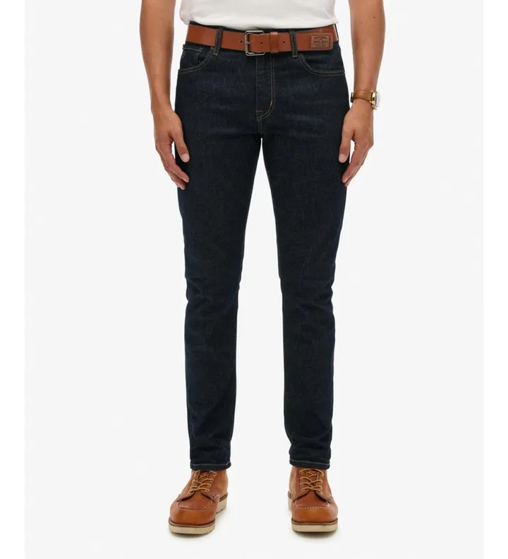 Superdry para hombre. M7010888A Jeans Slim Vintage marino (29/32), Casual, Algodón, Denim