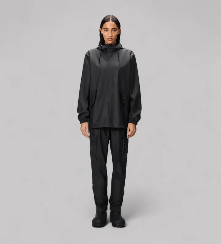 Rains unisex. 18010 Chaqueta Fishtail negro (L), Casual, Poliéster