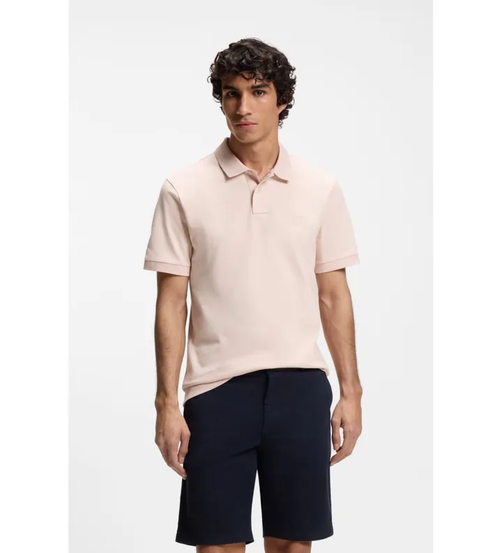 BOSS para hombre. 50507803 Polo Slim Fit rosa (3XL), Casual, Algodón, Manga corta