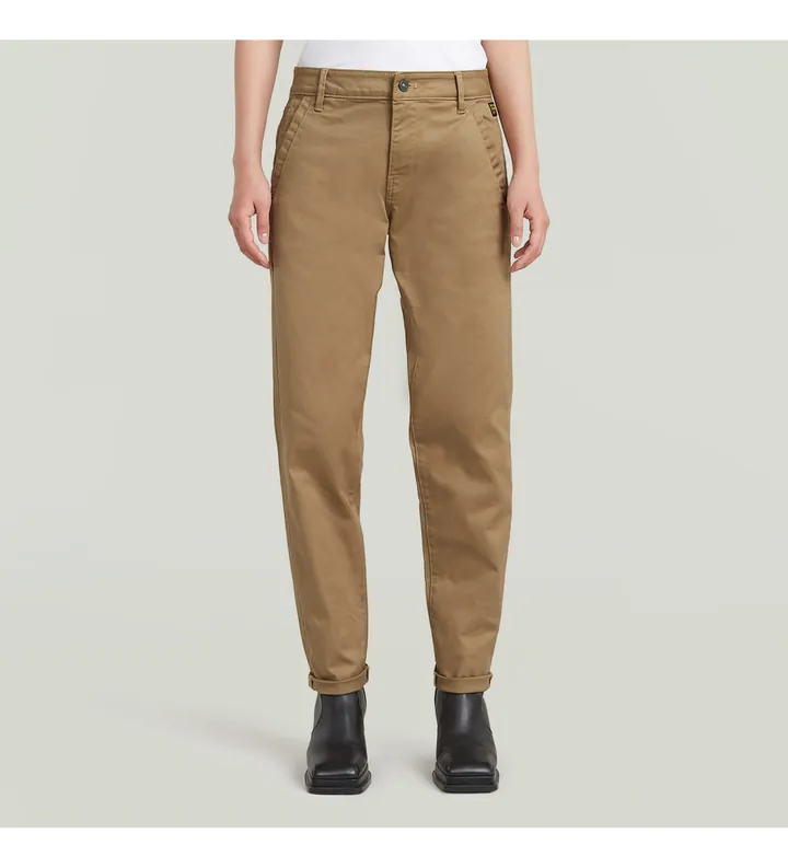 G-Star para mujer. D25257-C105-B444 Pantalón Chino Kate Boyfriend marrón (25/30), Casual, Algodón Orgánico, Sostenible