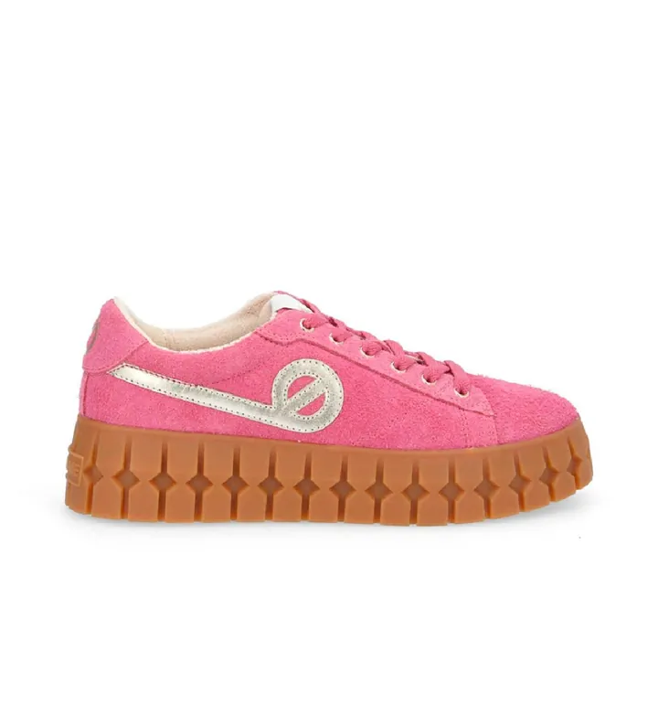 NO NAME para mujer. ONPLHS0 Zapatillas de piel Play de estilo vintage rosa (39), Plano, Cordones, Casual