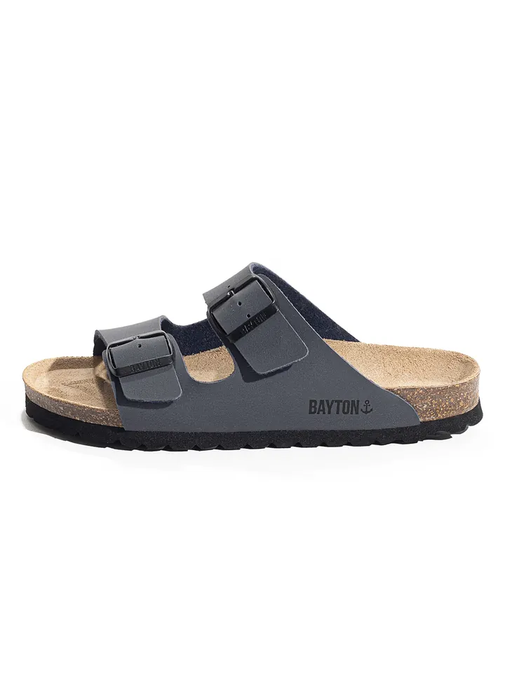Bayton Zapatillas de casa 'BALTIC' grafito / negro