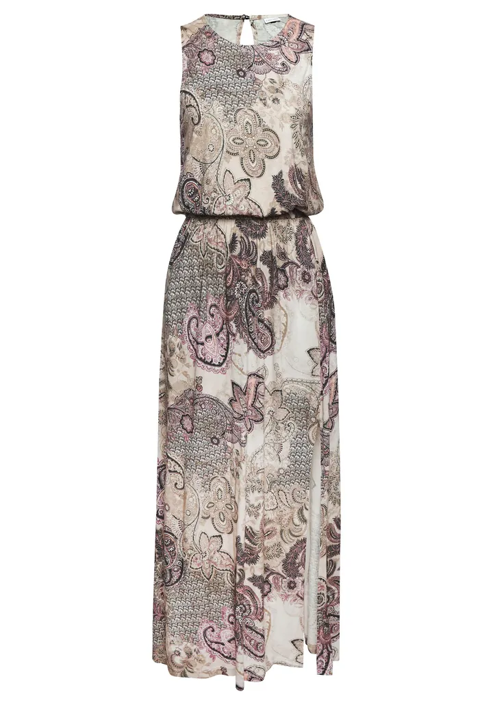 LASCANA Vestido de verano  beige oscuro / marrón claro / rosa / negro