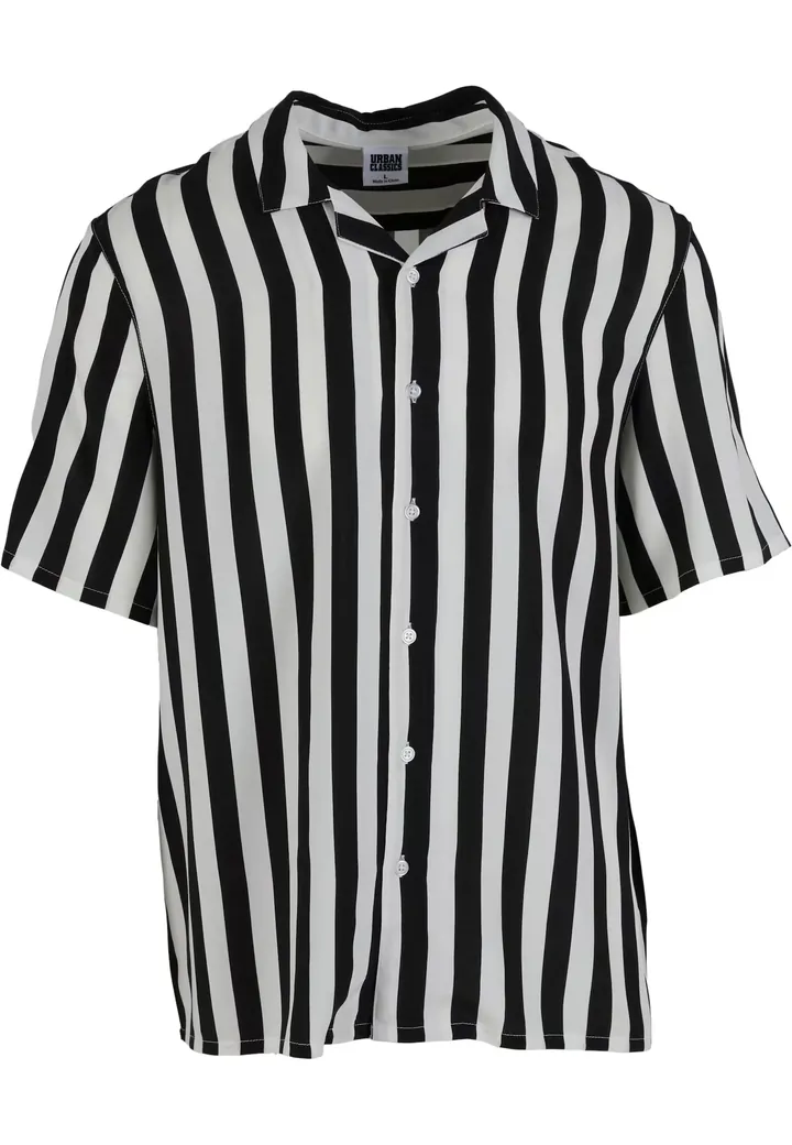 Urban Classics Camisa negro / blanco