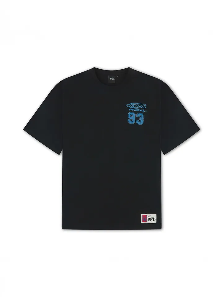 AND1 Camiseta 'Core 93'  azul real / negro