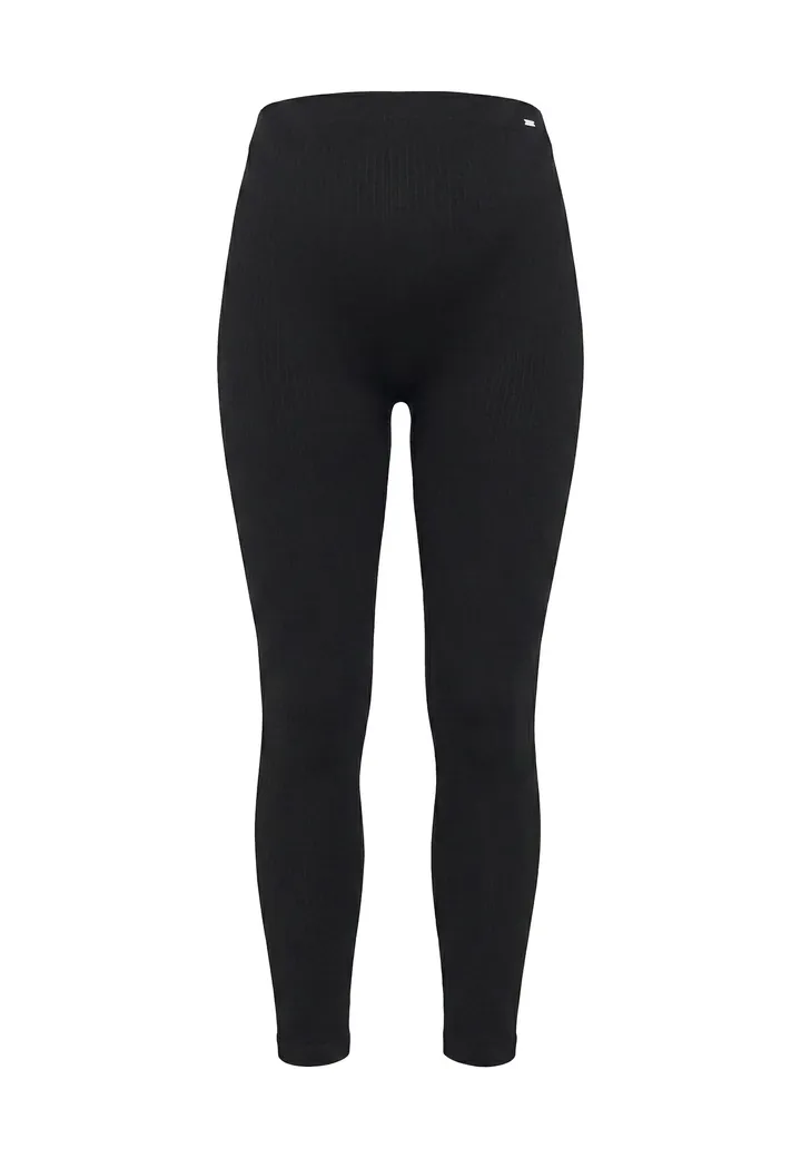 Aim'n Pantalón deportivo 'Ribbed Seamless' negro