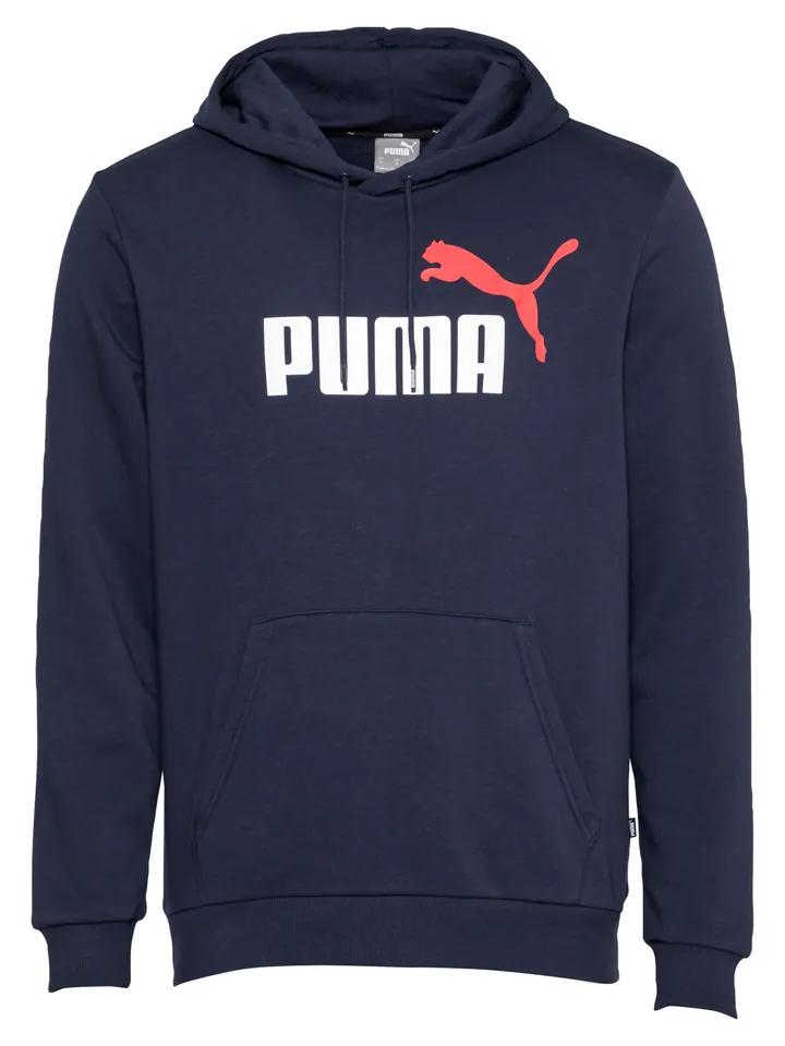 PUMA Camiseta deportiva azul oscuro / rojo / blanco