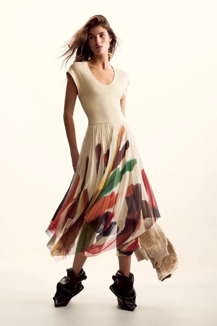 Desigual, Vestido diseñado por mr. christian lacroix, Mujer, Blanco, L